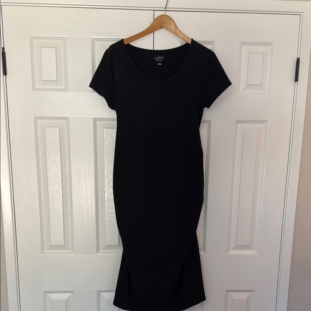 Maternity Fitted Black Dress